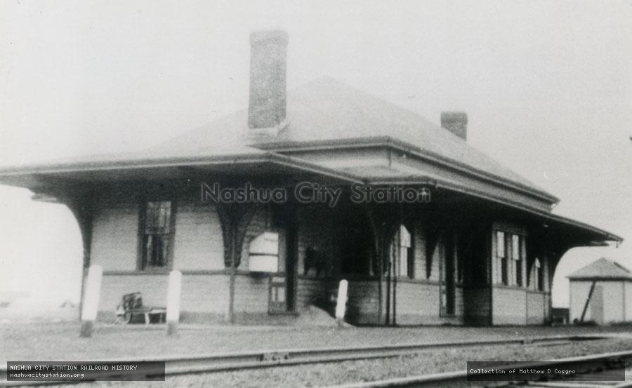 Postcard: Titicut Railroad Station, South Bridgewater, Massachusetts